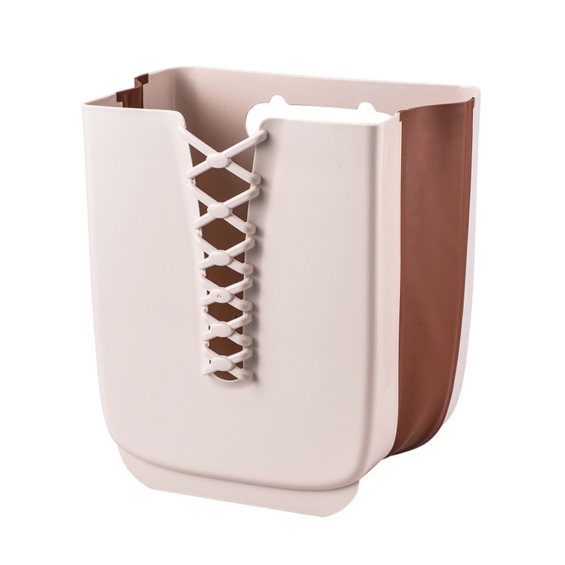 Collapsible wall mounted laundry basket