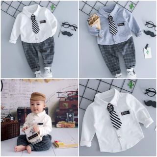 Set công tử soái ca áo trắng - bé kem shop