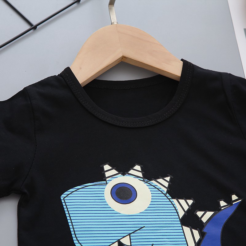 Bộ Áo Thun Tay Ngắn &amp; Quần Ngắn Dành Cho Bé Trai