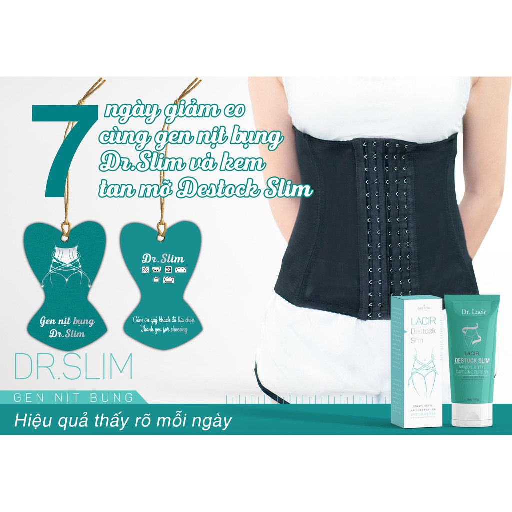 Đai Nịt Bụng DrSlim- Giúp giảm mỡ thừa,thon eo,Giúp Thẳng lưng