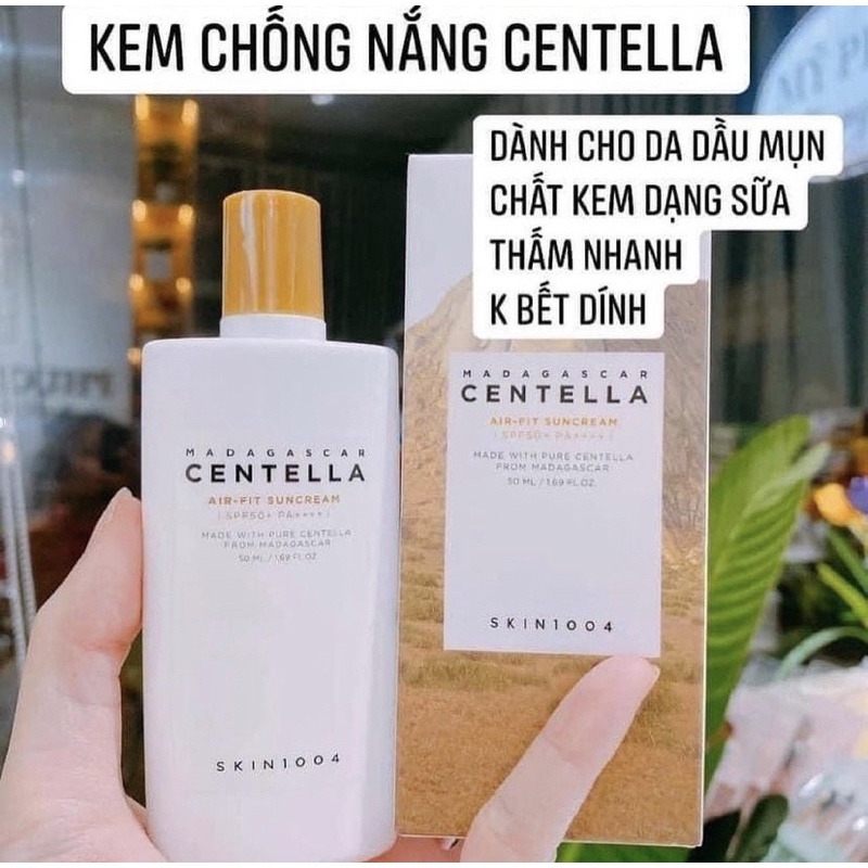 Kem Chống Nắng Rau Má Skin1004 Cho Da Nhạy Cảm 50ml