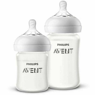 Bình sữa thủy tinh Philips Avents tráng silicon 240ml cho bé.