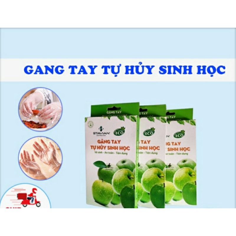 #Sỉ lẻ- giá sốc# Găng tay nilong túi bóng, găng tay thực phẩm tiện lợi đóng hộp 100 chiếc đảm bảo an toàn vệ sinh(loại 1