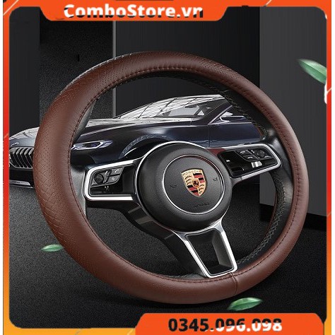 Bọc vô lăng ô tô xe hơi Da siêu cao cấp - xịn mịn