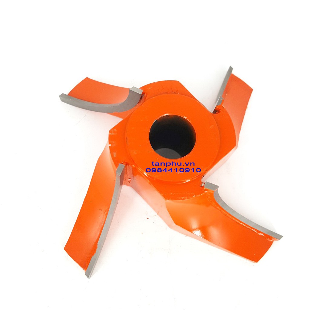 MŨI PHAY TUPY 4 CÁNH BO CỘT TRÒN ĐƯỜNG KÍNH 100MM_R50