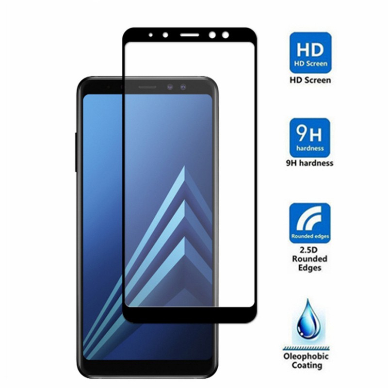 Kính cường lực toàn màn hình cho Samsung Galaxy A6 A8 Plus A7 2018 j4 j6 J7 j8 J5 J3 Pro