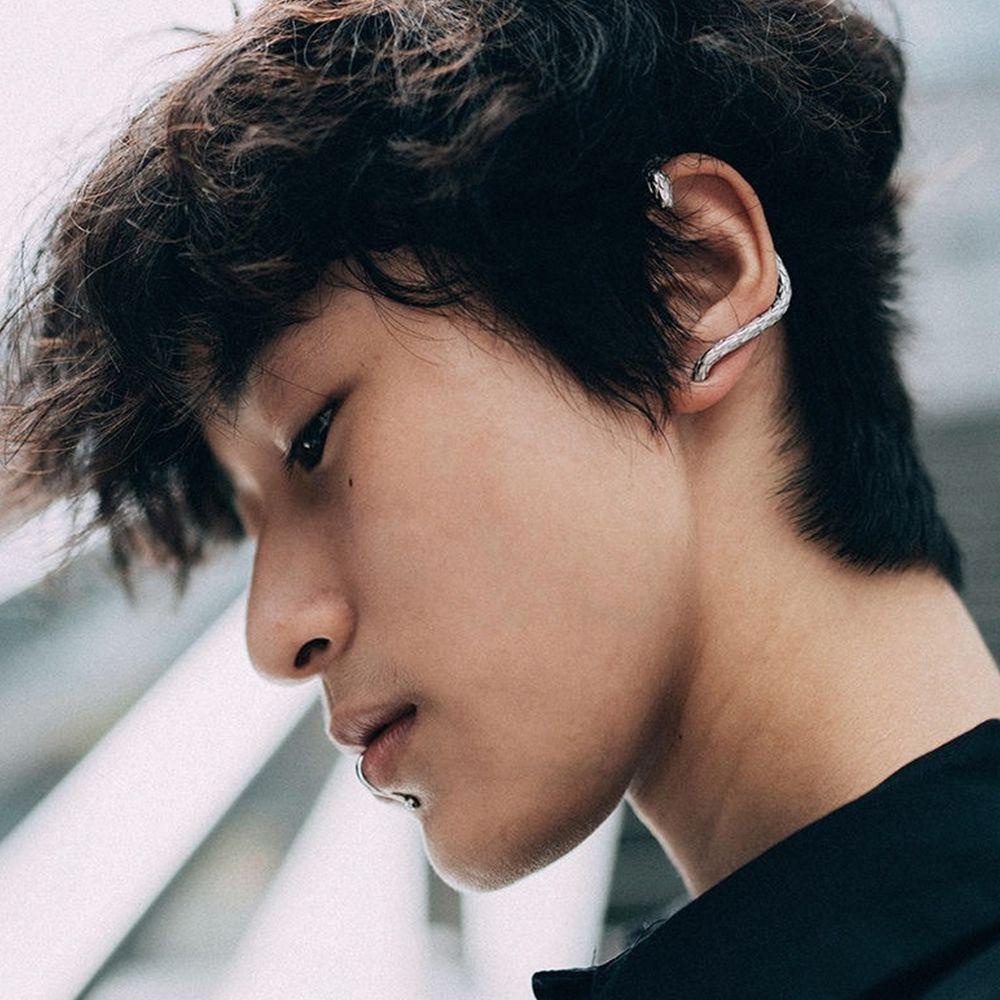 Khuyên Tai Dạng Móc Bằng Hợp Kim Đơn Giản Phong Cách Hip Hop Cho Cặp Đôi