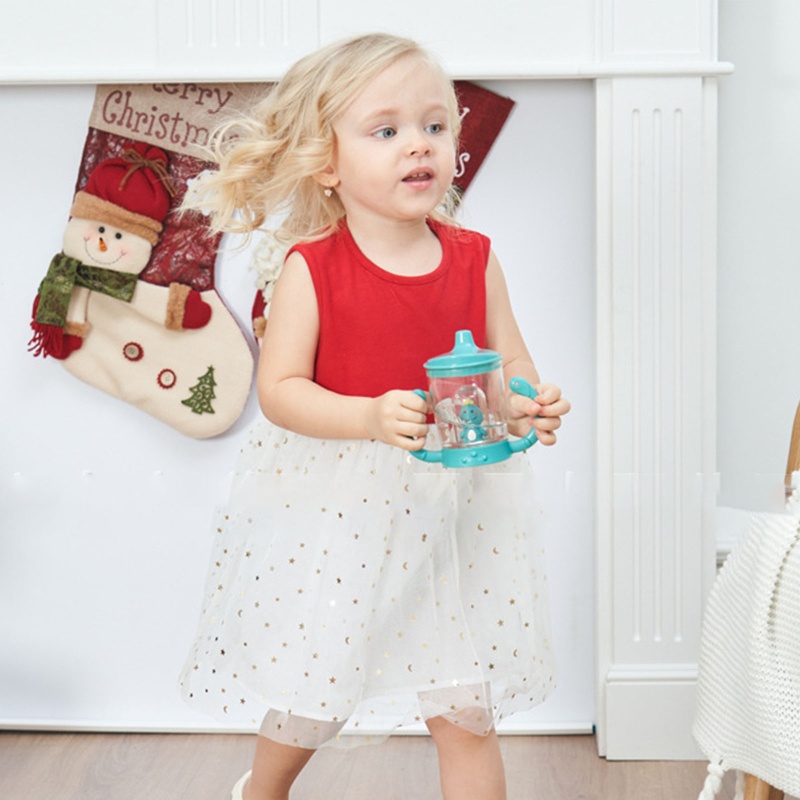 Bình Nước Mỏ Vịt Tập Uống Nước Có Tay Cầm Chống Rò Rỉ Họa Tiết Hoạt Hình Dễ Thương Cho Bé Trai Và Gái