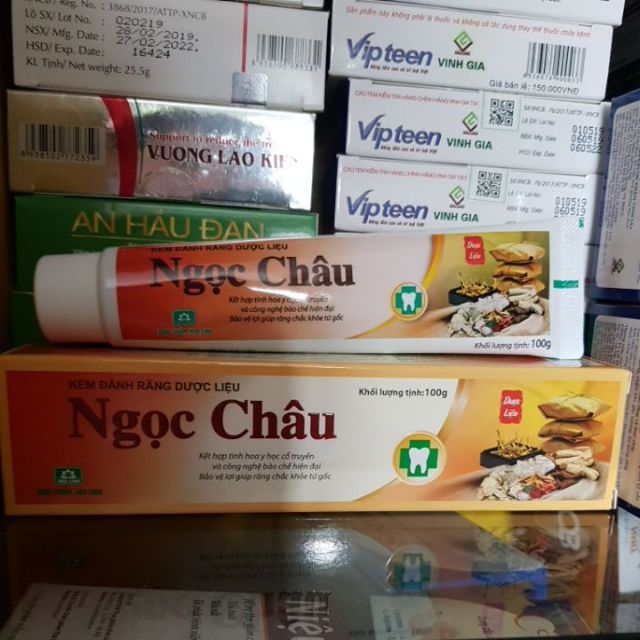 Kem đánh răng ngọc châu tube 100gr / ngọc châu trắng sáng