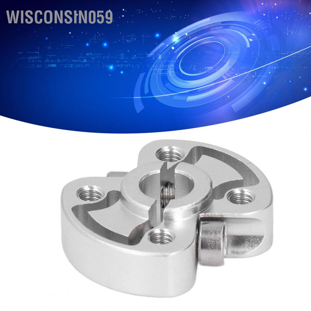 Wisconsin059 Clamping Collar Aluminum Alloy Round Universal Hole High Speed Shaft Clamp 8mm Center Holes