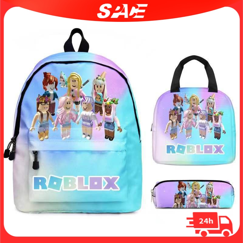 Roblox ba lô đi học trẻ em đi học trò chơi hoạt hình roblox ba lô học sinh tiểu học và trung học ba lô ba lô trẻ em