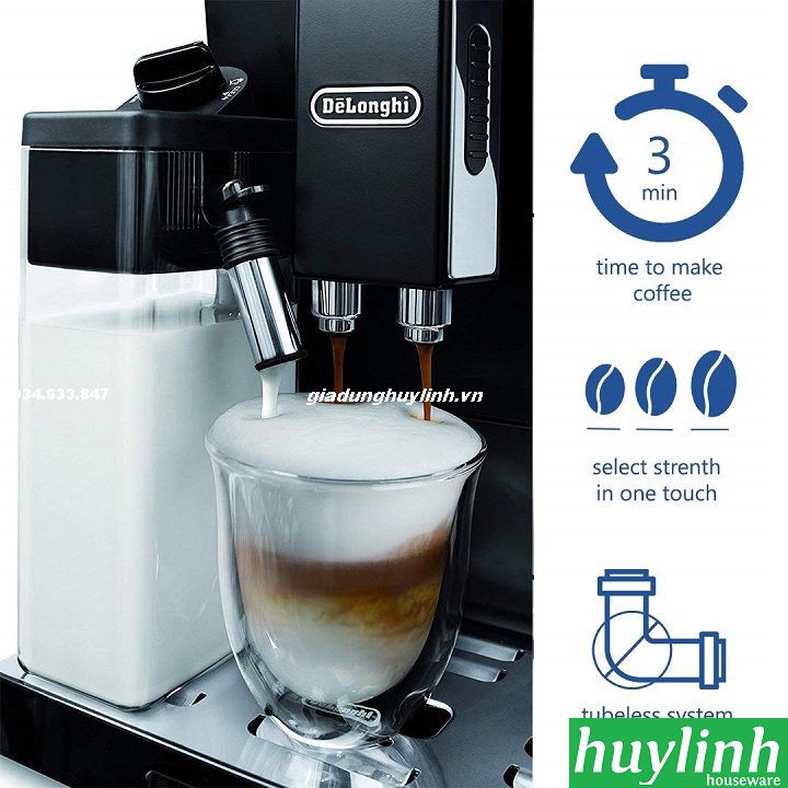 [Mã ELHAMS5 giảm 6% đơn 300K] Máy pha cà phê tự động Delonghi ECAM44.660.B