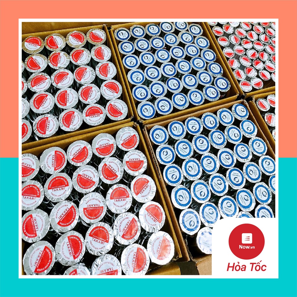 GIẤY IN BILL K80, K57, Giấy In Nhiệt, In Hóa Đơn Cửa Hàng, Siêu Thị, CAFE, Shop Quần Áo, Taxi, Now/Grab/Baemin