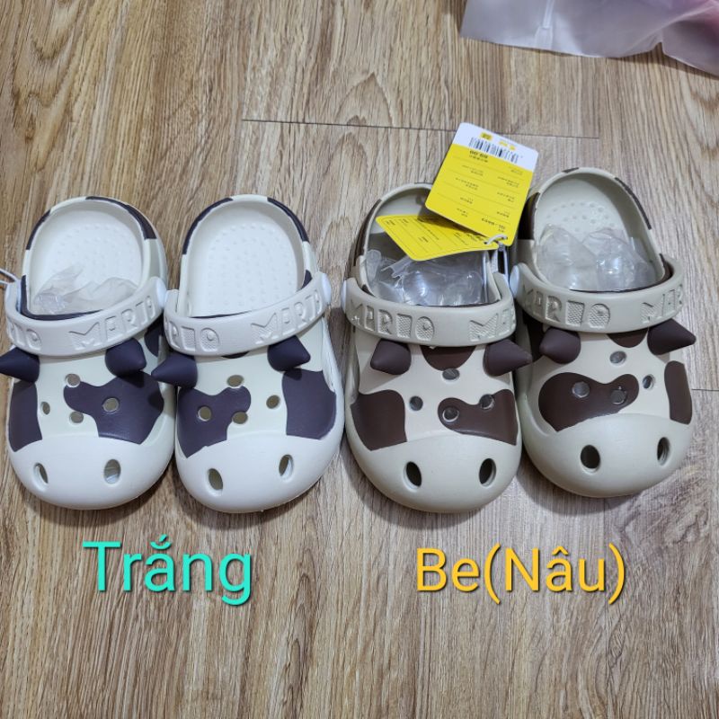 Dép sục bò sữa Cheerful Mario QL-6603 cho bé trai bé gái 1-8 tuổi