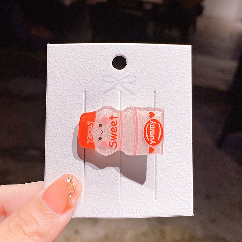 Kẹp tóc chai nước giải khát nhiều màu