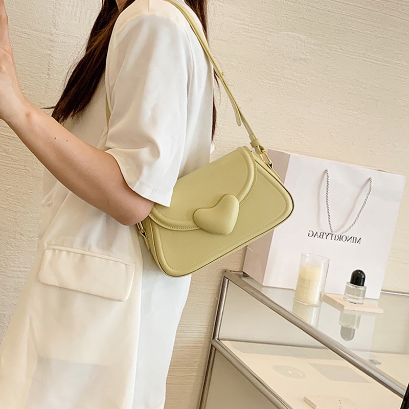 Túi kẹp nách IELGY dáng vuông nhỏ thời trang phong cách Hàn Quốc cho nữ