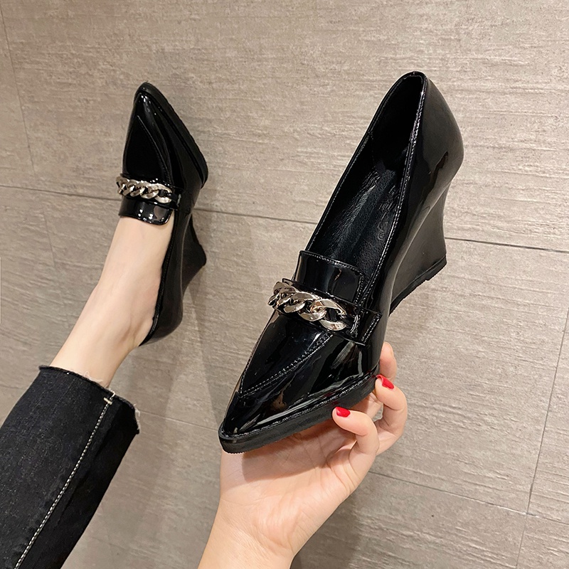 Giày đế xuồng cao cấp gót cao 8cm đủ size 34/40   210222