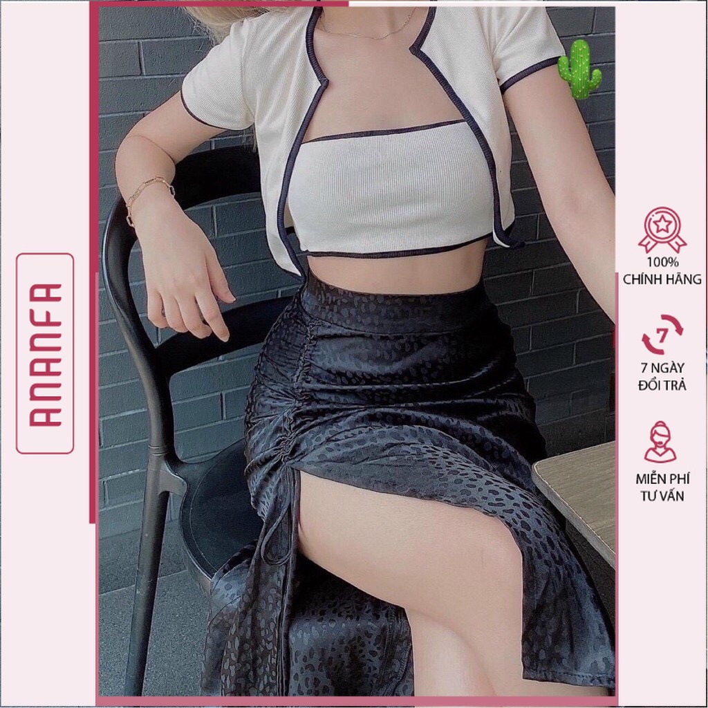 Set Áo Quây Kèm Crt Ngắn 2 Màu So Hot - ANANFA