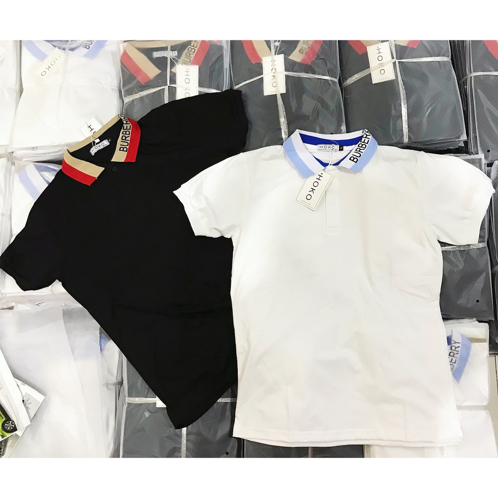 [DEAL KHỦNG] Áo Polo Cao Cấp ⚡ĐỦ SIZE 42 KG-80 KG ⚡  Áo PoloBur.be.rry logo thêu cổ M | BigBuy360 - bigbuy360.vn