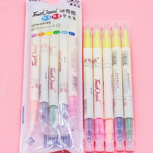 FREESHIP Bút Highlight pastel 2 đầu, Bút dạ quang ghi nhớ thiết Kế Tiện Lợi Xinh Xắn,cute Cho Học Sinh