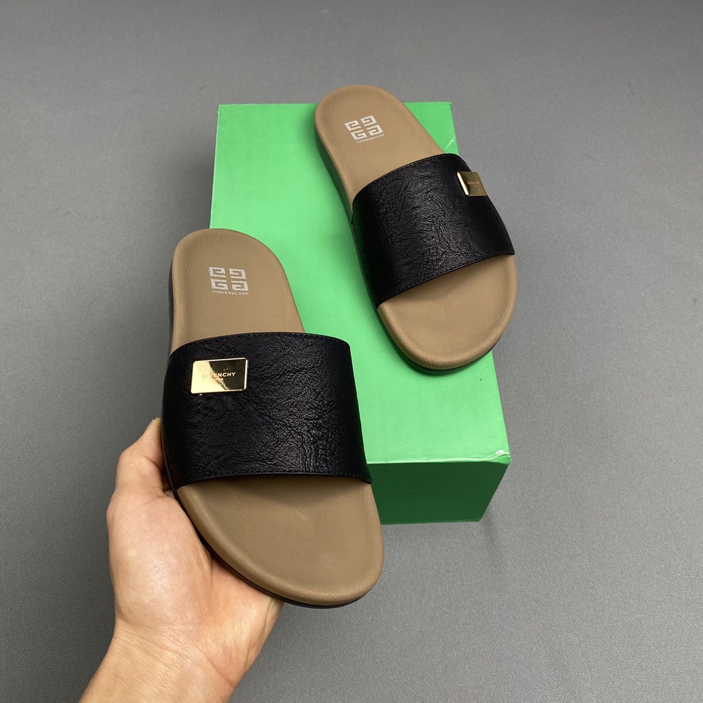F03 SIZE 44  Dép Nam Quai Ngang-Dép Sandal Nam Cao Cấp Kiểu Dáng Mới,Màu Vàng Quai Da Bò Cao Cấp Đế Cao Su