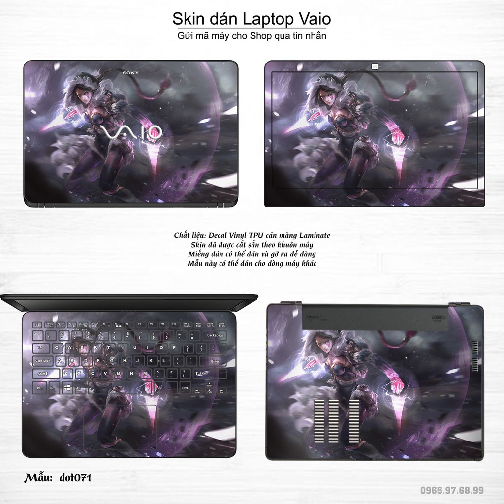 Skin dán Laptop Sony Vaio in hình Dota 2 _nhiều mẫu 12 (inbox mã máy cho Shop)