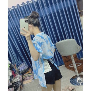 áo cột dây lưng bò sữa