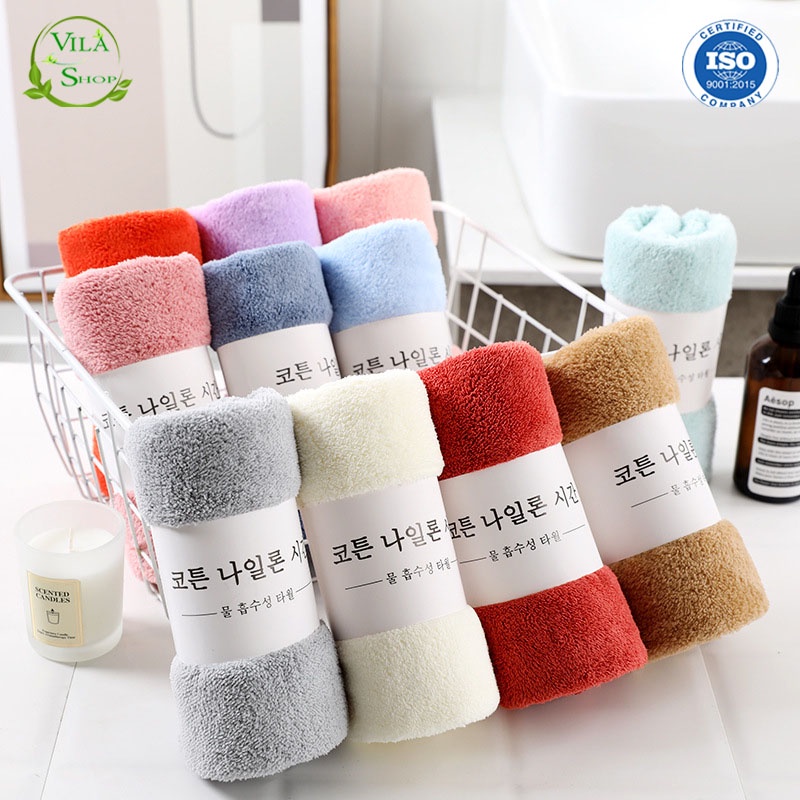 Khăn Mặt -Tắm -Gội,Hàn Quốc, Việt Nam Tiêu Chuẩn Xuất Khẩu Nhật Bản, Chất Cotton Siêu Thấm Hút