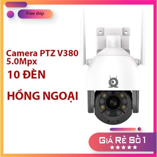 Camera PTZ V380 5.0Mpx 4K Quay 360
