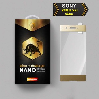 Kính cường lực cho SONY XPERIA XA1 (viền vàng) hiệu webphukien