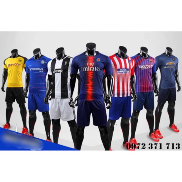 (Sale Giá Sốc) Bộ Quần Áo Bóng Đá Nhiều Mẫu Mới