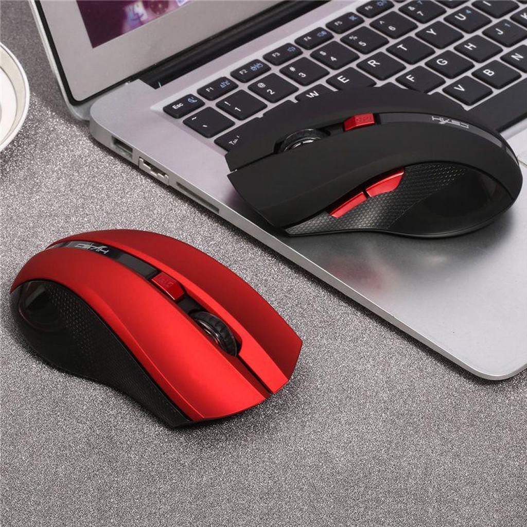 Chuột không dây HXSJ X50 Cổng USB Wireless 2.4GHz sử dụng cho máy tính, laptop, Macbook kiểu dáng mạnh mẽ