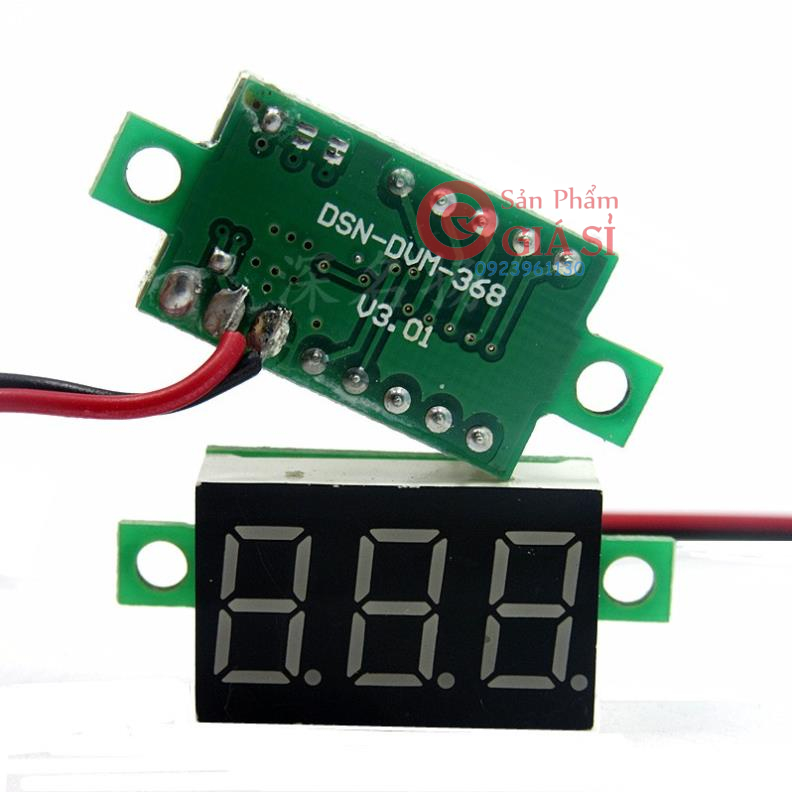 Vôn kế - Đồng Hồ Led Đo Áp - Volt DC 2 Dây 4.5~30V ❤️freeship❤️