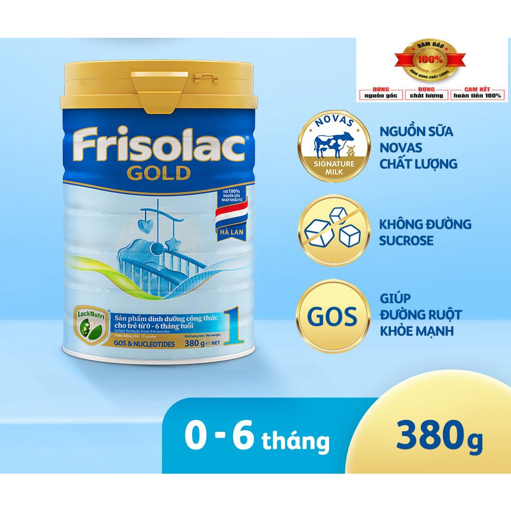 (DATE 2023) Sữa Frisolac Gold số 1 - 900g (0-6 tháng)