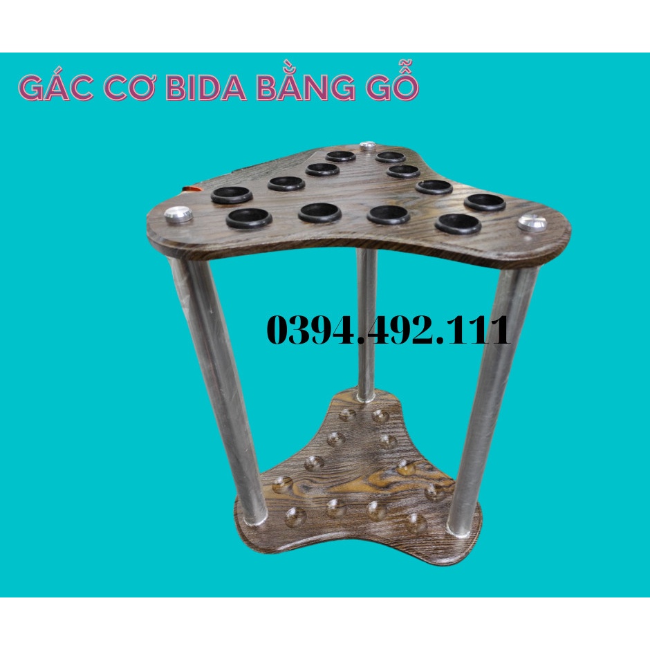 Giá để cơ bida bằng gỗ