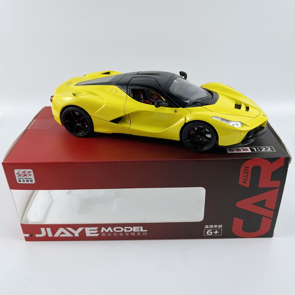 Xe mô hình Ferrari Rafa tỉ lệ 1:22 kiểu dáng thể thao, chất liệu hợp kim sơn tĩnh điện