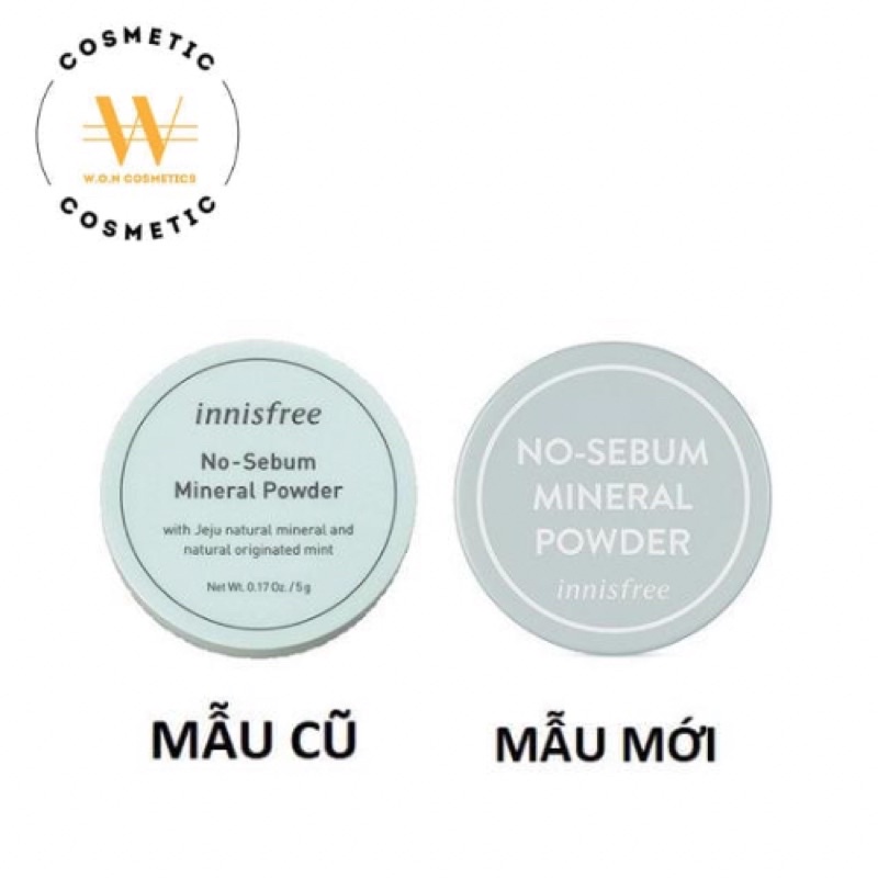 Phấn Phủ Kiềm Dầu Innisfree No Sebum Mineral Powder, phấn phủ Innisfree