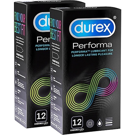 Bao cao su Durex Performa hộp 3 bao và hộp 12 bao