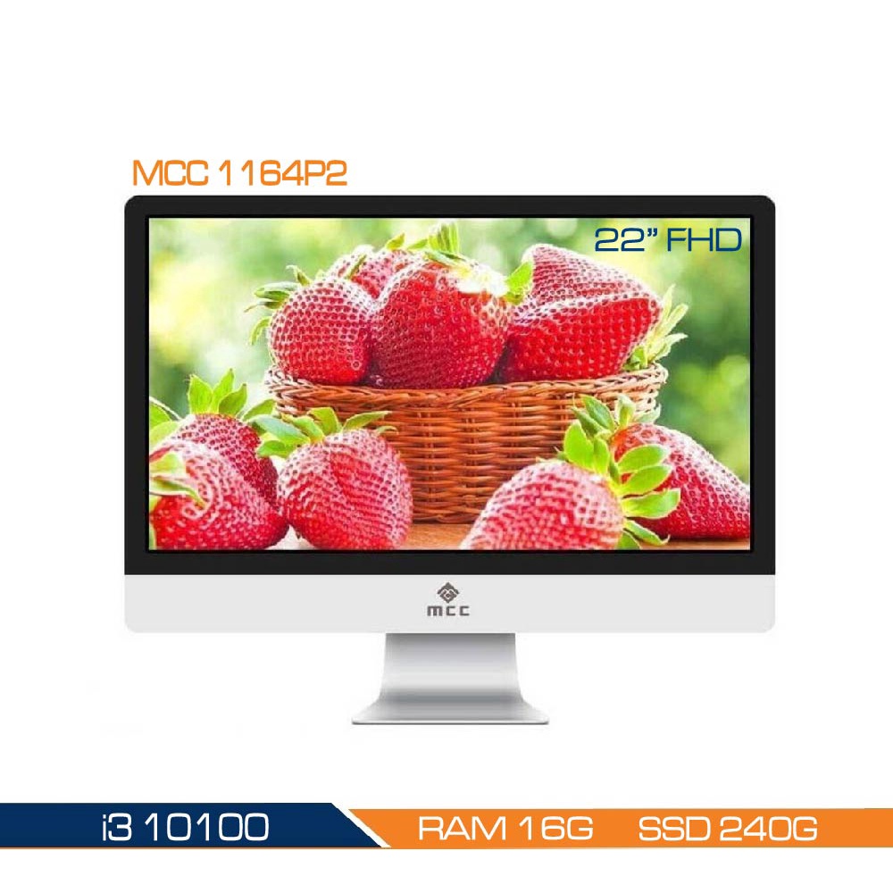 Bộ PC All in ONE (AIO) MCC1164P2 Home Office Computer CPU i3 10100/ Ram16G/ SSD480G/ Wifi/ Camera/ 22inch