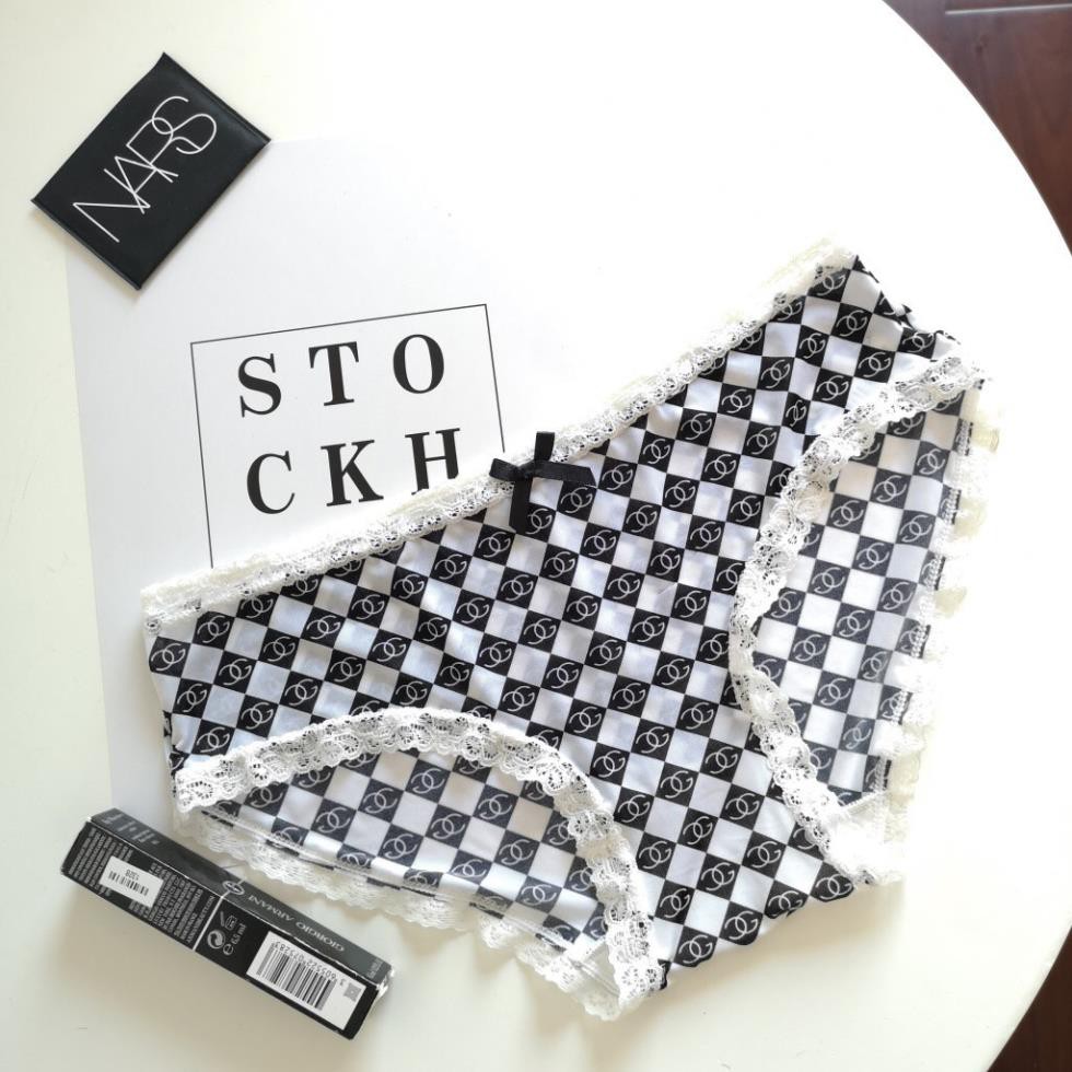 Quần lót nữ thun lạnh hoạ tiết viền ren