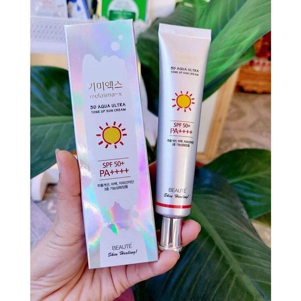 Melasma- Kem Chống Nắng 3D Aqua Ultra Tone Up  Suncream SPF50+