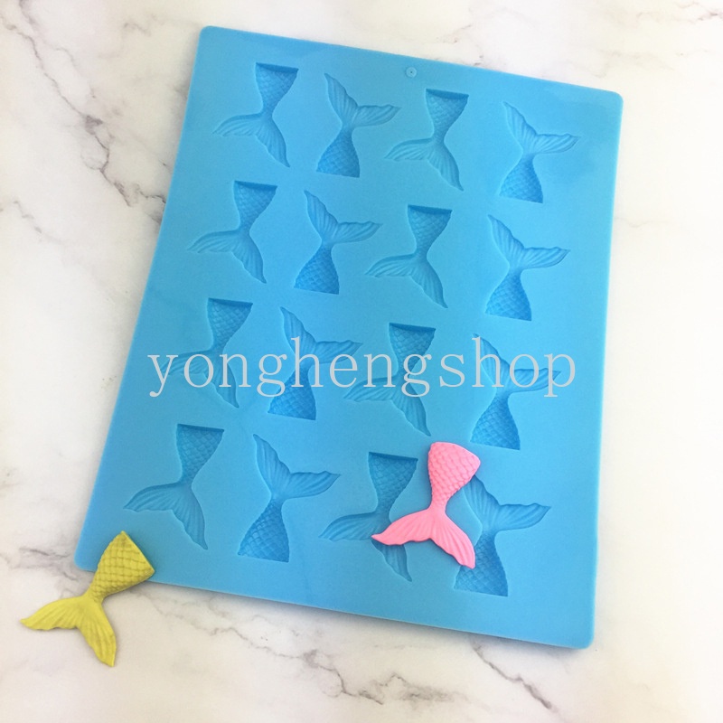 Khuôn silicone làm bánh hình đuôi nàng tiên cá xinh xắn
