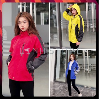 Áo Khoác Nam Nữ 🌸SALE🌸 hai mặt có mũ áo gió Thu Đông Unisex 2 Lớp Chống Nắng Trượt Nước nhập khẩu cao cấp