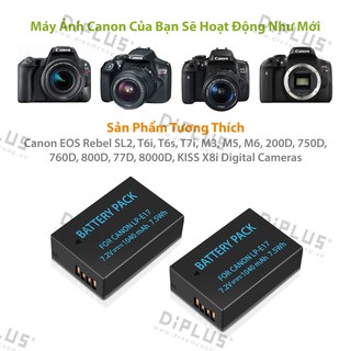Pin máy ảnh Canon LP-E17 LPE17 EOS M3 M5 M6 Rebel SL2 T6i T6s T7i 200D 77D 760D 750D 8000D 800D X8i camera battery lpe17