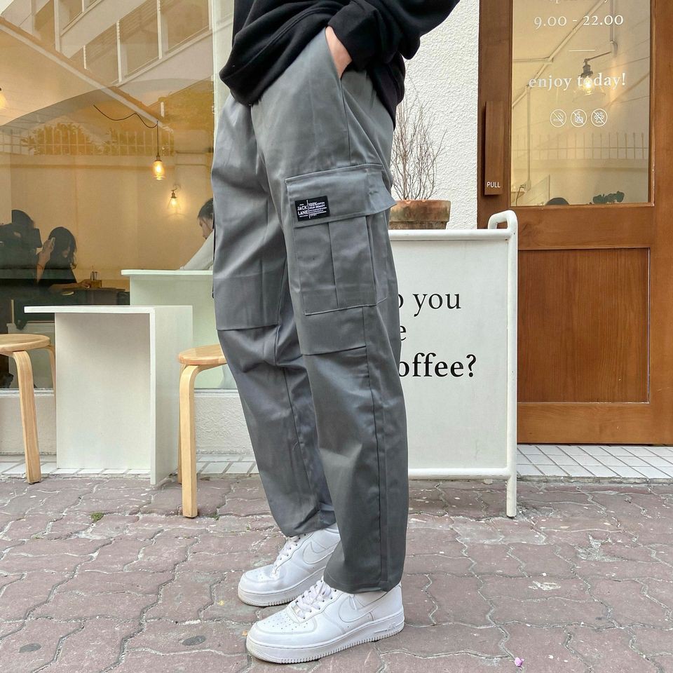 Quần dài túi hộp Jack Lane, quần dài kaki nam unisex, JACKLANE