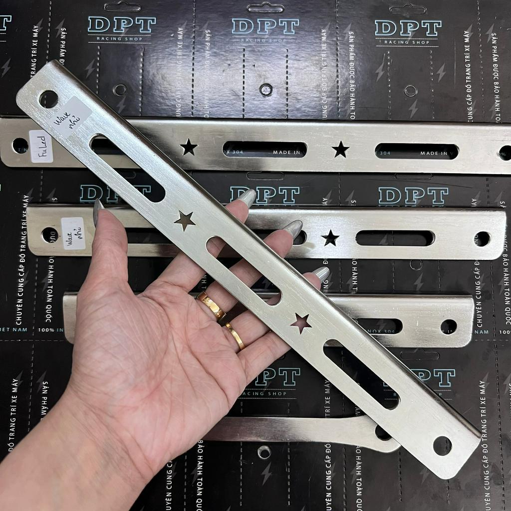 [HÌNH THẬT] Cây pas giữ má đùm Inox 304 gắn cho các dòng xe (Ex2010-Fuled-Wave nhỏ-Sirius-Dream)
