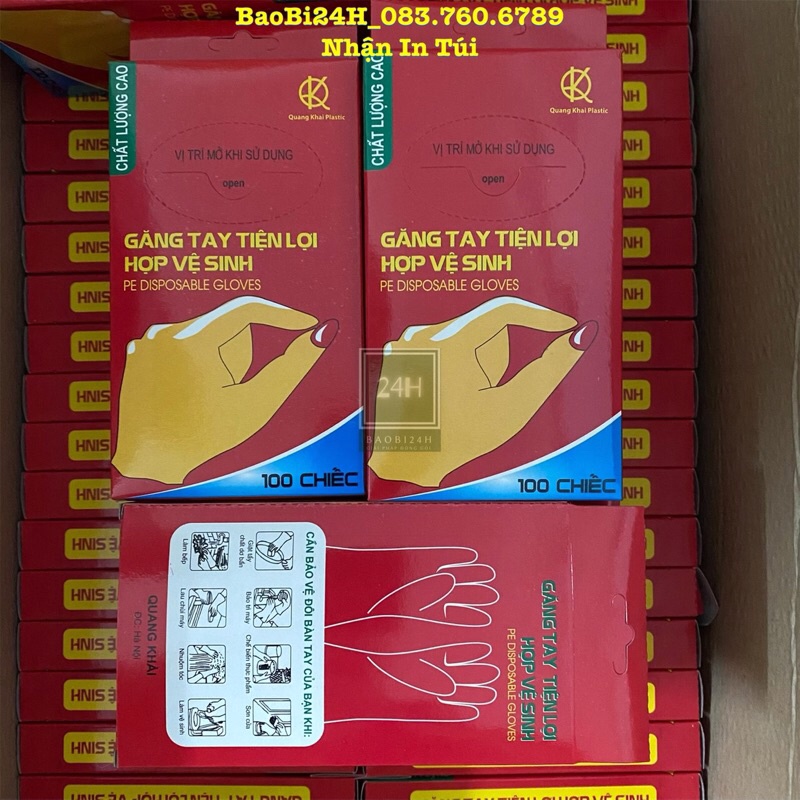 01 Hộp GĂNG TAY NILONGGăng tay nilong tiện lợi dùng một lần. Hàng chất lượng cao,chất liệu thân thiện với da tay.