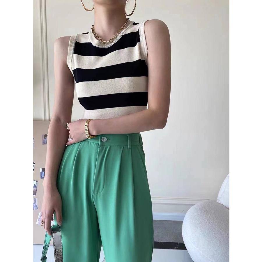 Áo Tanktop kẻ ngang big