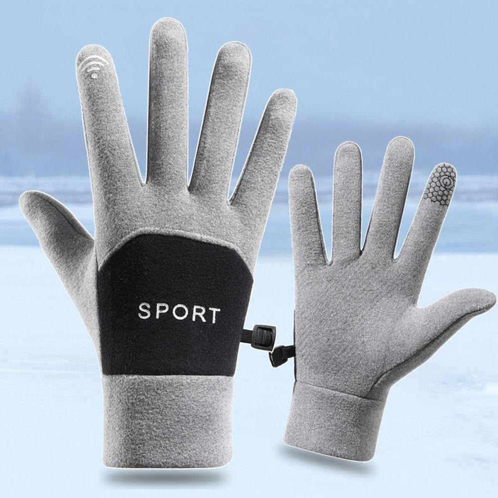 Găng Tay Nhung Giữ Ấm Chống Trượt Có Thể Chạm Màn Hình Cảm Ứng Dành Cho Nữ