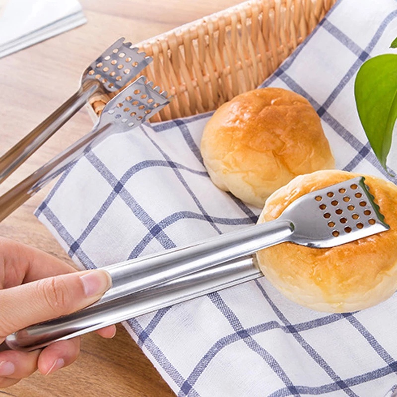 Kẹp Gắp Thức Ăn Bằng Thép Không Gỉ Chịu Nhiệt Tiện Dụng Cho Nhà Bếp